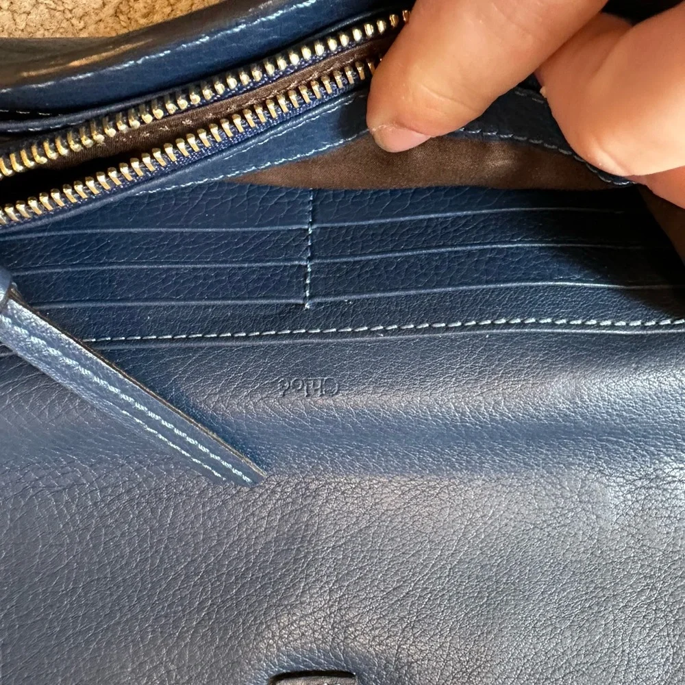 Chloe Marcie long wallet blue gold - Picture 10 of 14